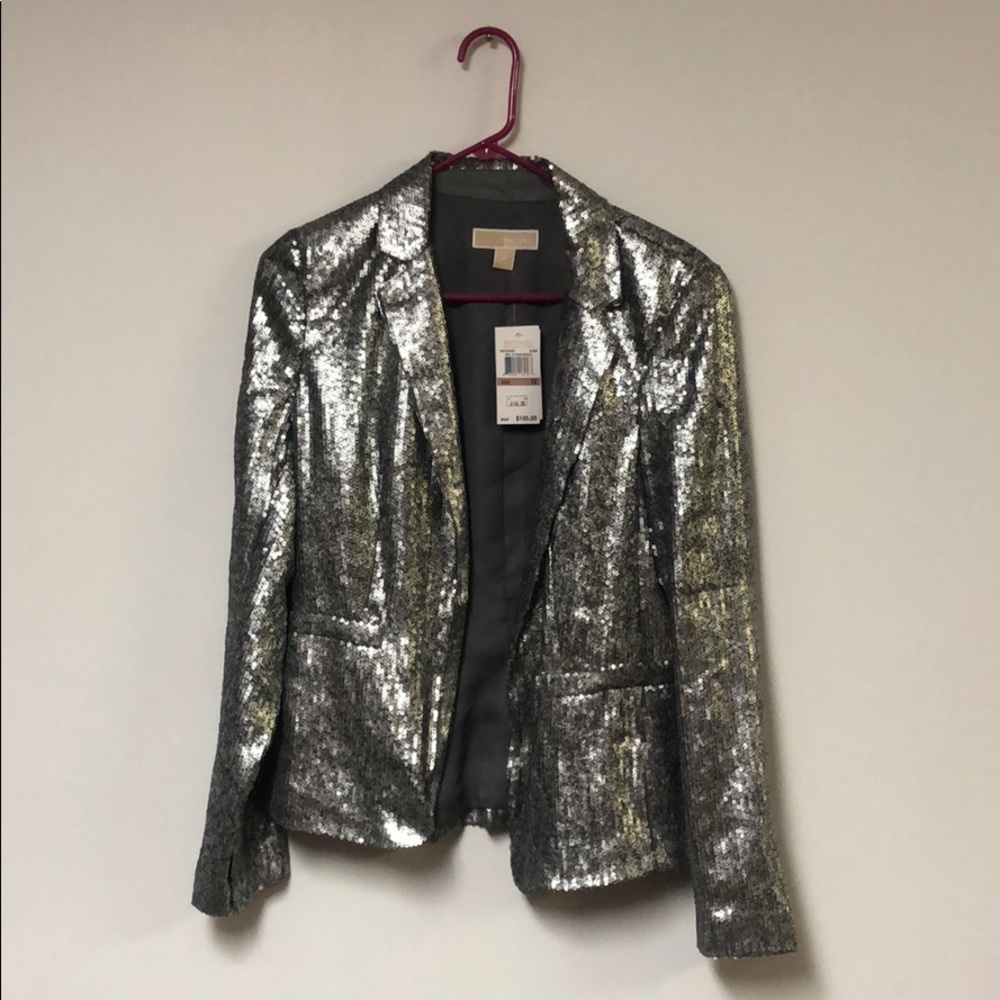 Michael Kors silver sequins blazer